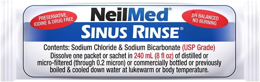 NeilMed Sinus Rinse Refill Packets (100 Count)