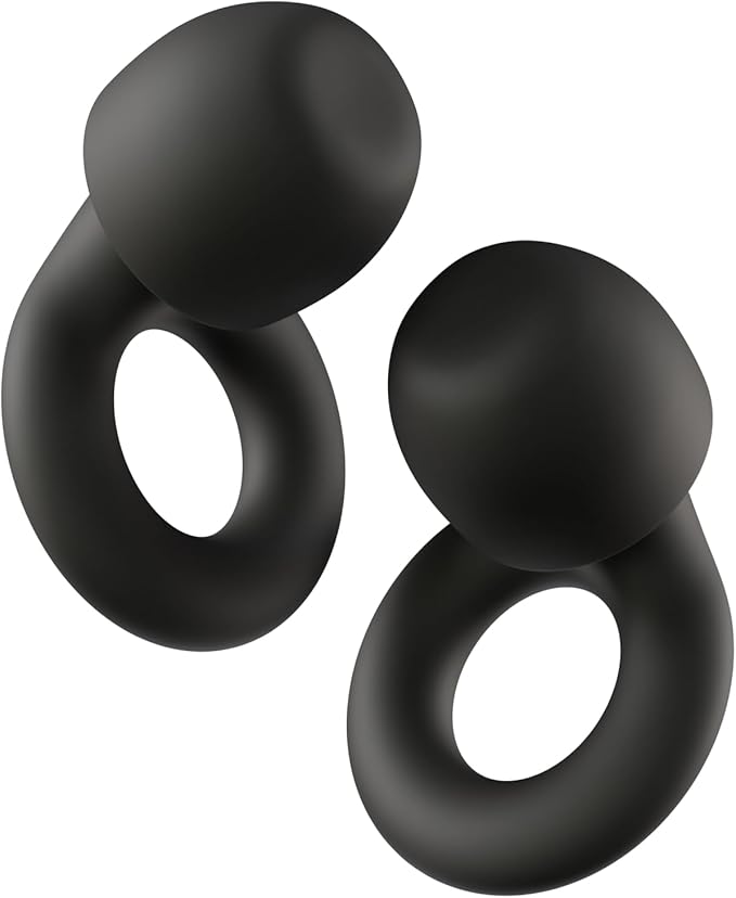 Loop Quiet 2 Ear Plugs – Black, Ultra-Comfy Reusable Noise-Reducing Earplugs