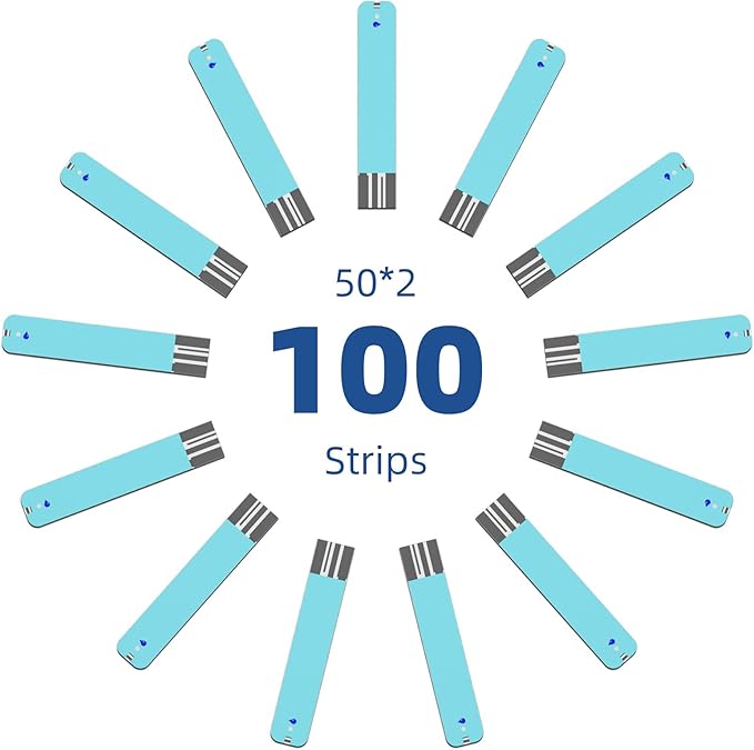 Metene TD-4116 Blood Glucose Test Strips – 100 Count