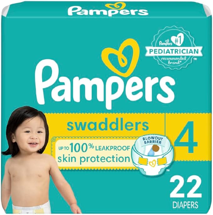 Pampers Swaddlers Diapers – Size 4