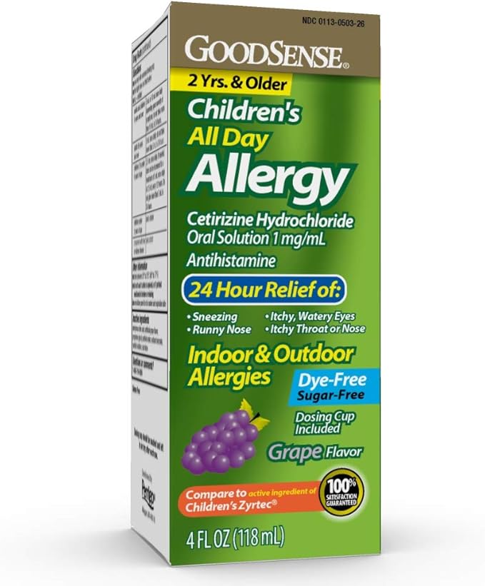GoodSense Children’s All Day Allergy – Cetirizine, 4oz