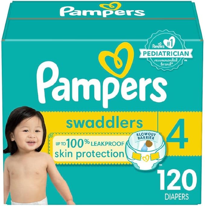 Pampers Swaddlers Diapers – Size 4