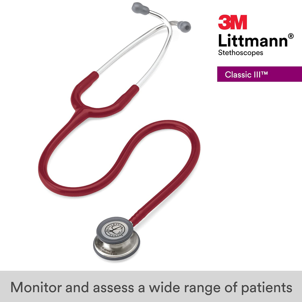 3M Littmann Classic III Stethoscope — Stainless Steel Finish