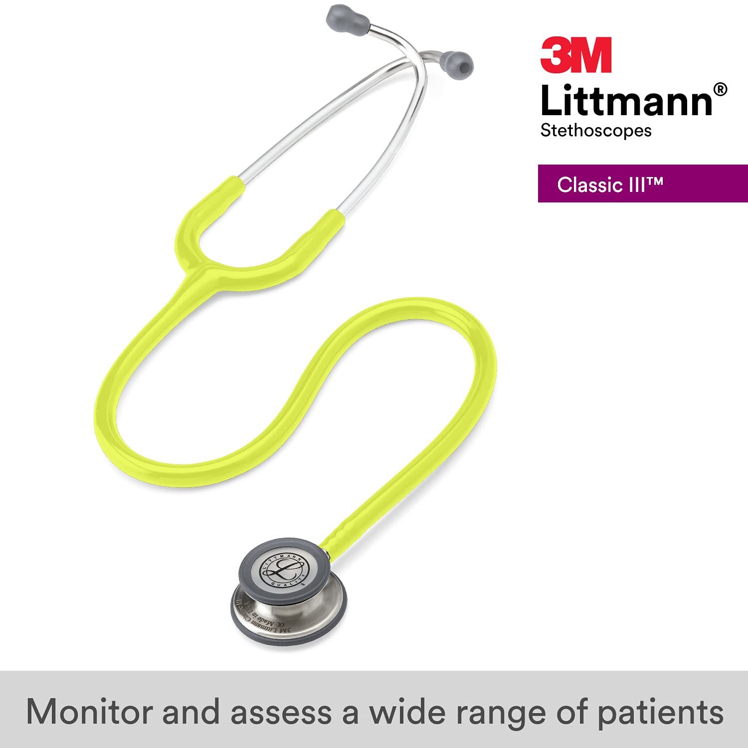 3M Littmann Classic III Stethoscope — Stainless Steel Finish
