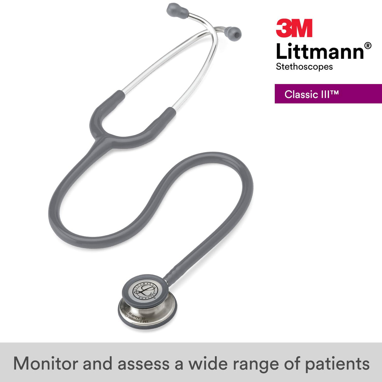3M Littmann Classic III Stethoscope — Stainless Steel Finish