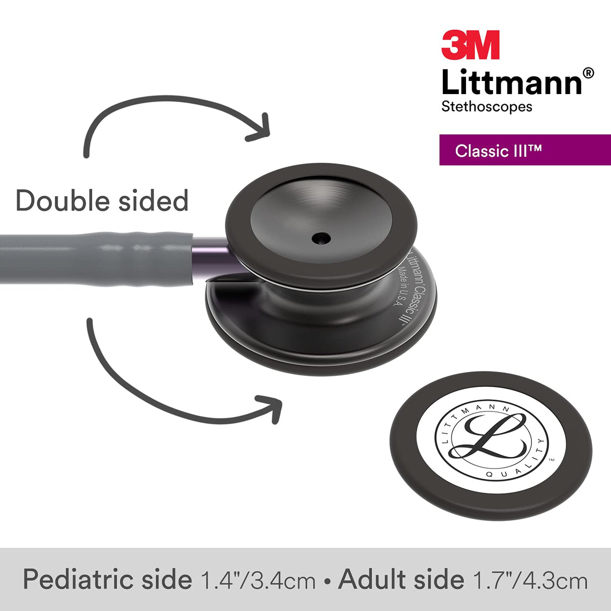 3M Littmann Classic III Stethoscope – Smoke Finish