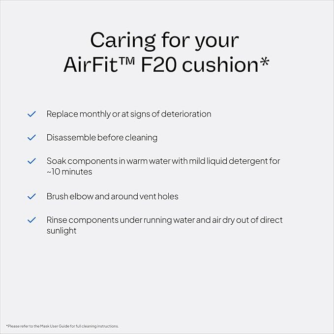 ResMed AirFit F20 Full-Face CPAP Cushion – Multiple Sizes