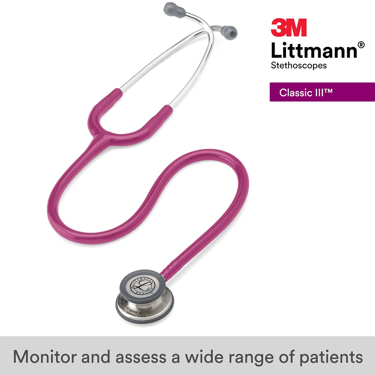 3M Littmann Classic III Stethoscope — Stainless Steel Finish
