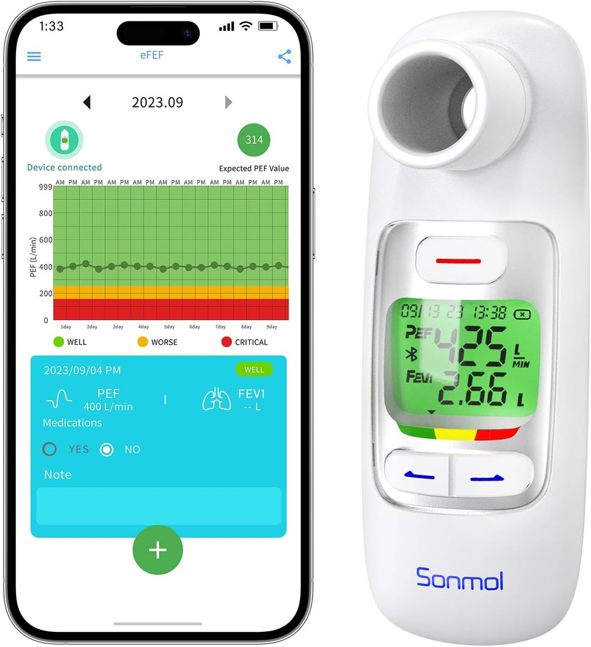 Nascool Advanced Digital Peak Flow Meter