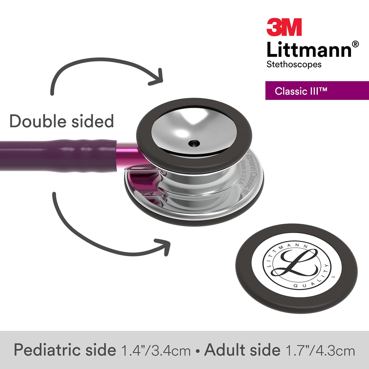 3M Littmann Classic III Stethoscope – Mirror Finish