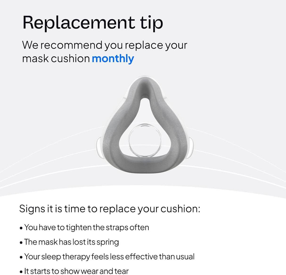 ResMed AirTouch F20 Full‑Face CPAP Cushion – 3 Sizes