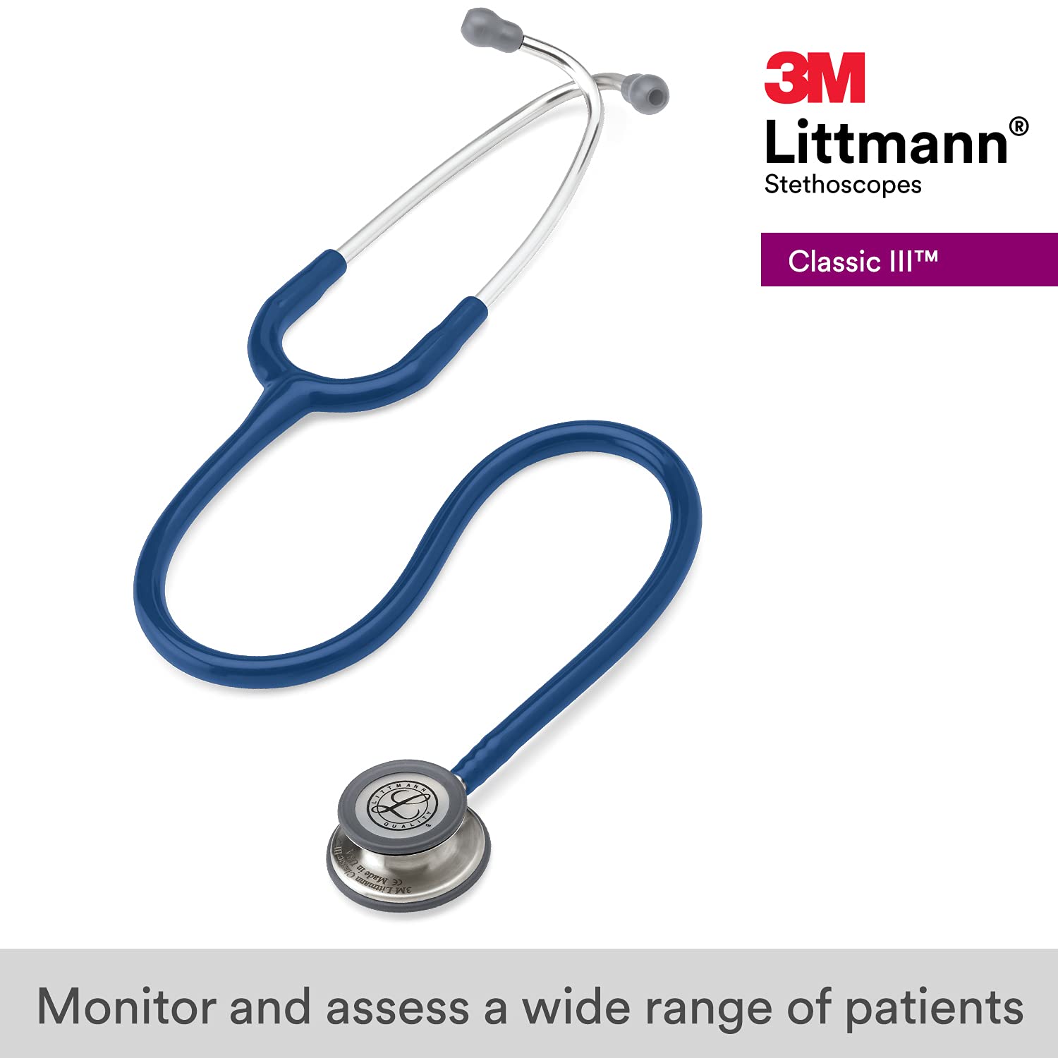 3M Littmann Classic III Stethoscope — Stainless Steel Finish