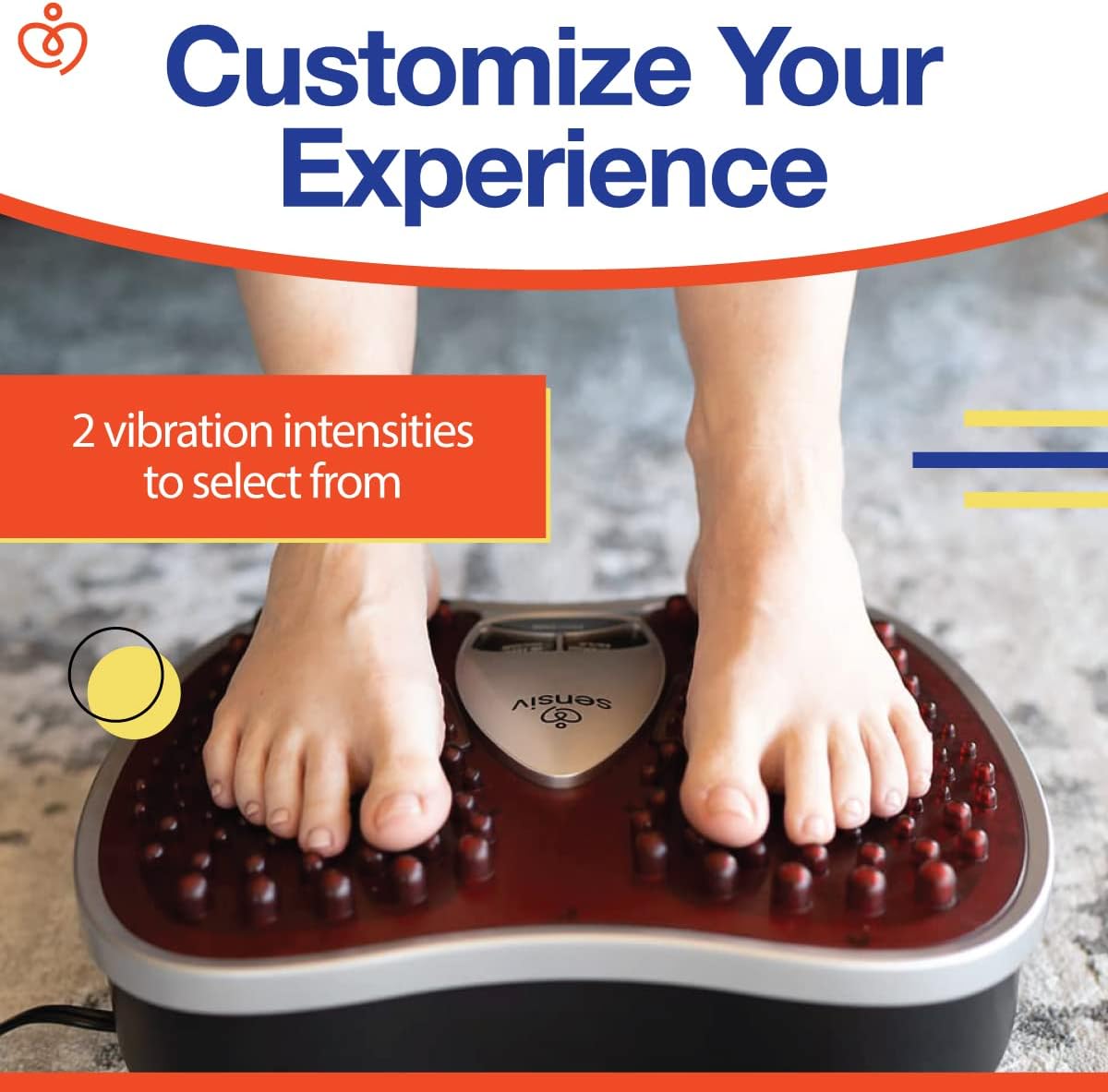 Sensiv Acupressure Foot Massager with Infrared Heat & Vibration