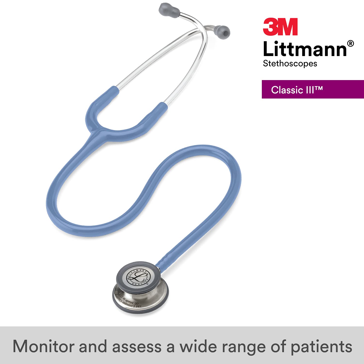 3M Littmann Classic III Stethoscope — Stainless Steel Finish