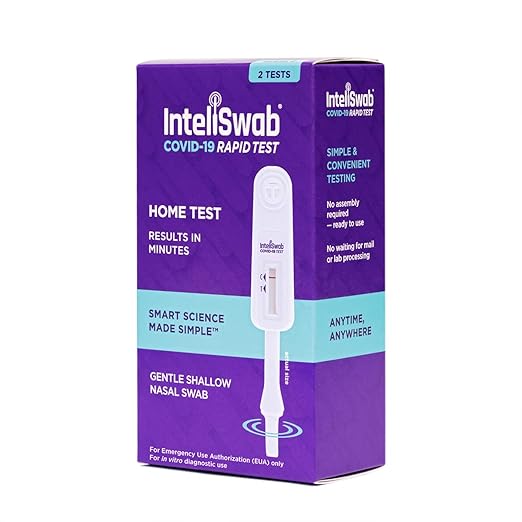 InteliSwap COVID-19 Rapid Antigen Test (2 Pack, OTC)