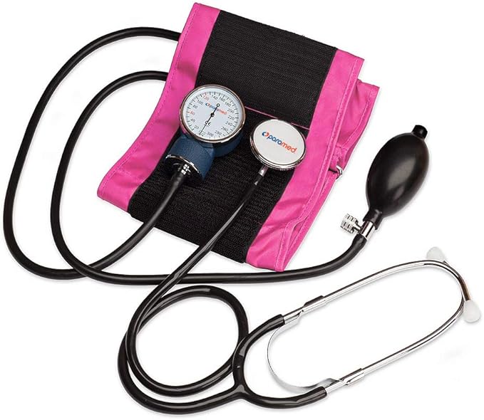 Paramed Aneroid Sphygmomanometer with Stethoscope – Manual Blood Pressure Cuff with Universal Cuff