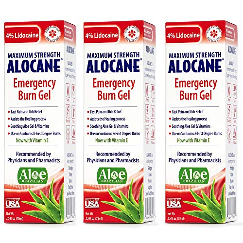 Alocane Max burn gel maximum strength sunburn relief
