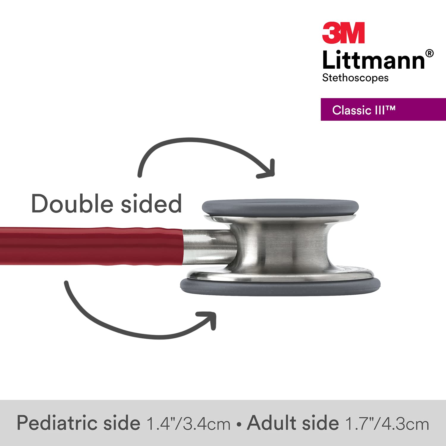 3M Littmann Classic III Stethoscope — Stainless Steel Finish