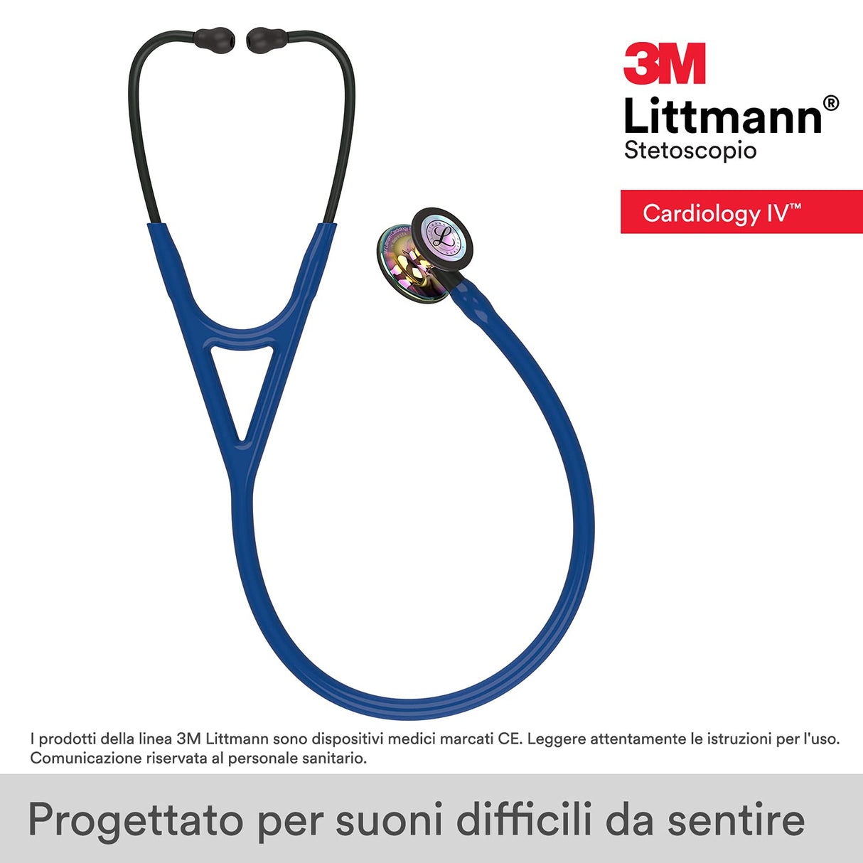 3M Littmann Cardiology IV Stethoscope – High Polish Rainbow Finish