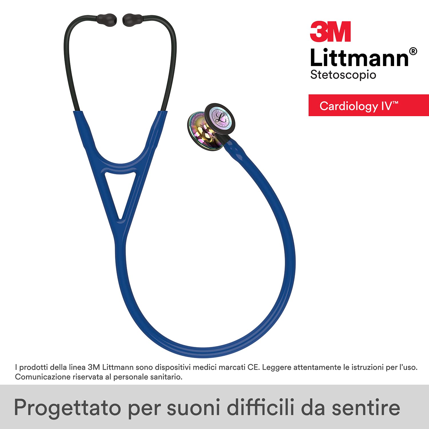 3M Littmann Cardiology IV Stethoscope – High Polish Rainbow Finish