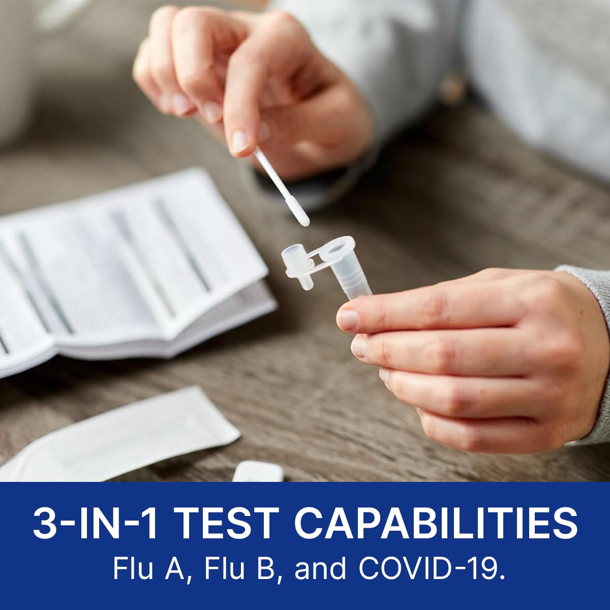 CorDx TyFast 3-in-1 Flu A/B & COVID-19 Home Test