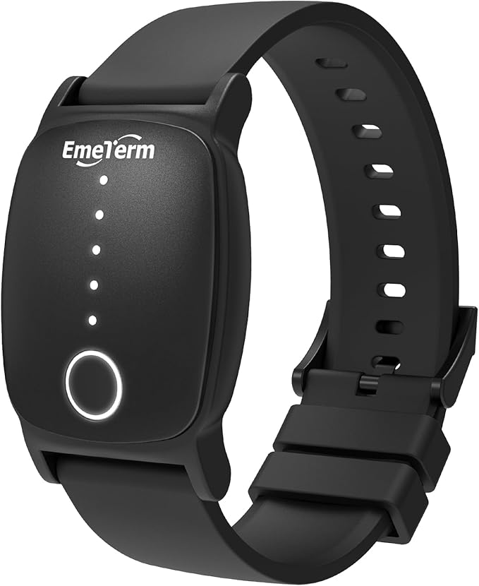 EmeTerm Explore Anti-Nausea Wristband – Waterproof & Rechargeable (Galaxy Black)