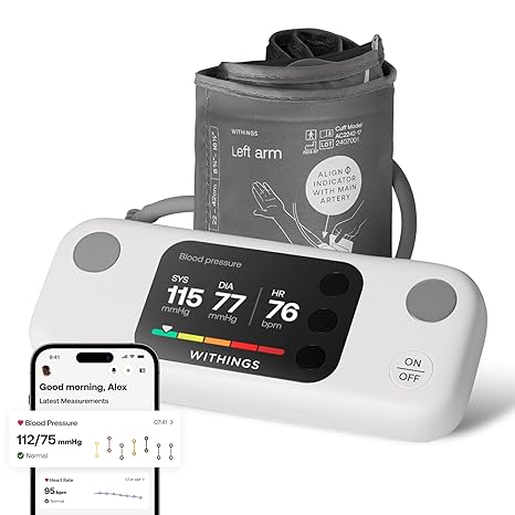 Withings BPM Vision – Smart Arm Blood Pressure Monitor (FDA-Cleared)