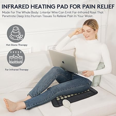 UTK Far Infrared Heating Pad – Small 19" x 15" Jade Back Heating Pad