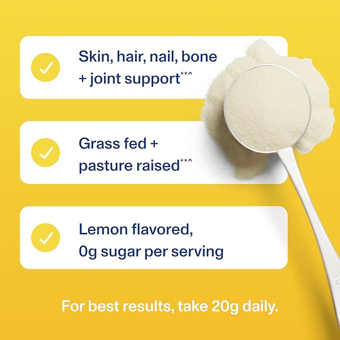 Vital Proteins Collagen Peptides Powder – Lemon Flavor