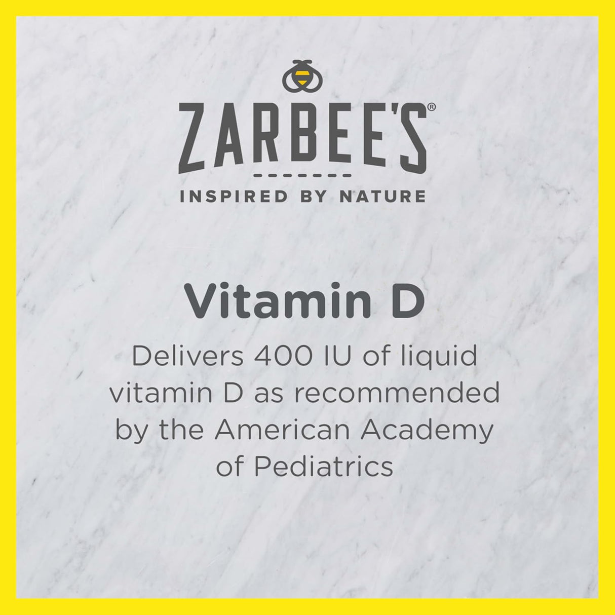 Zarbee's Vitamin D Drops for Infants – 400 IU (2-Pack)