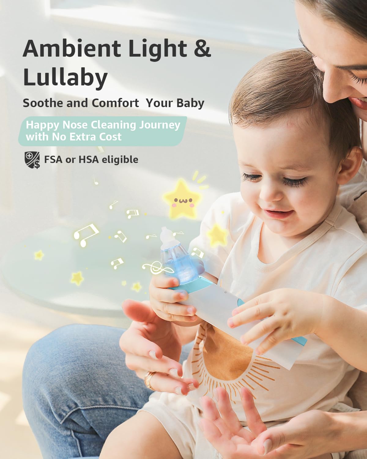 GROWNSY Baby Nasal Aspirator – Electric & Rechargeable