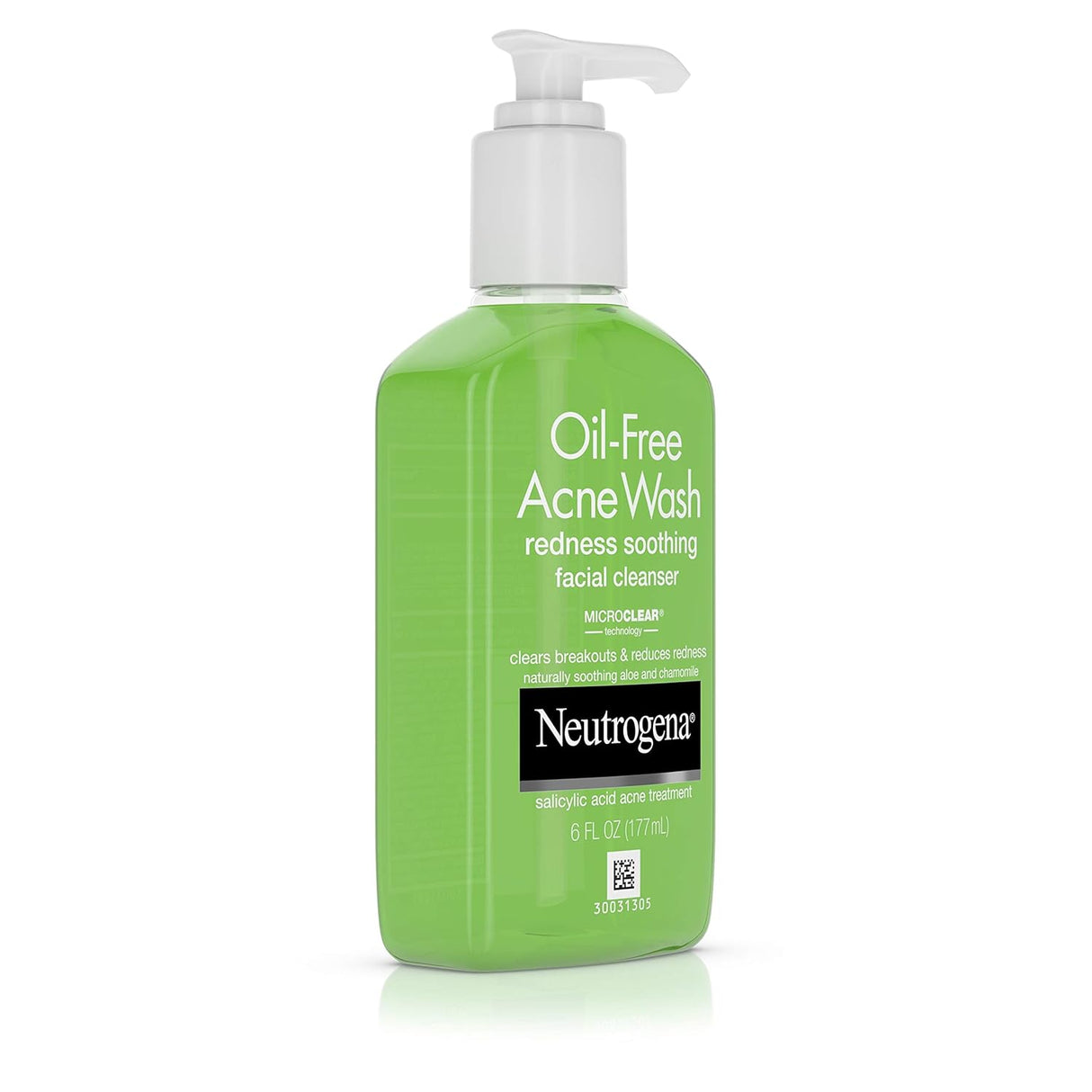Neutrogena Oil-Free Acne & Redness Soothing Facial Cleanser with Salicylic Acid, 6 fl oz