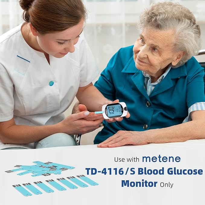 Metene TD-4116 Blood Glucose Test Strips – 100 Count