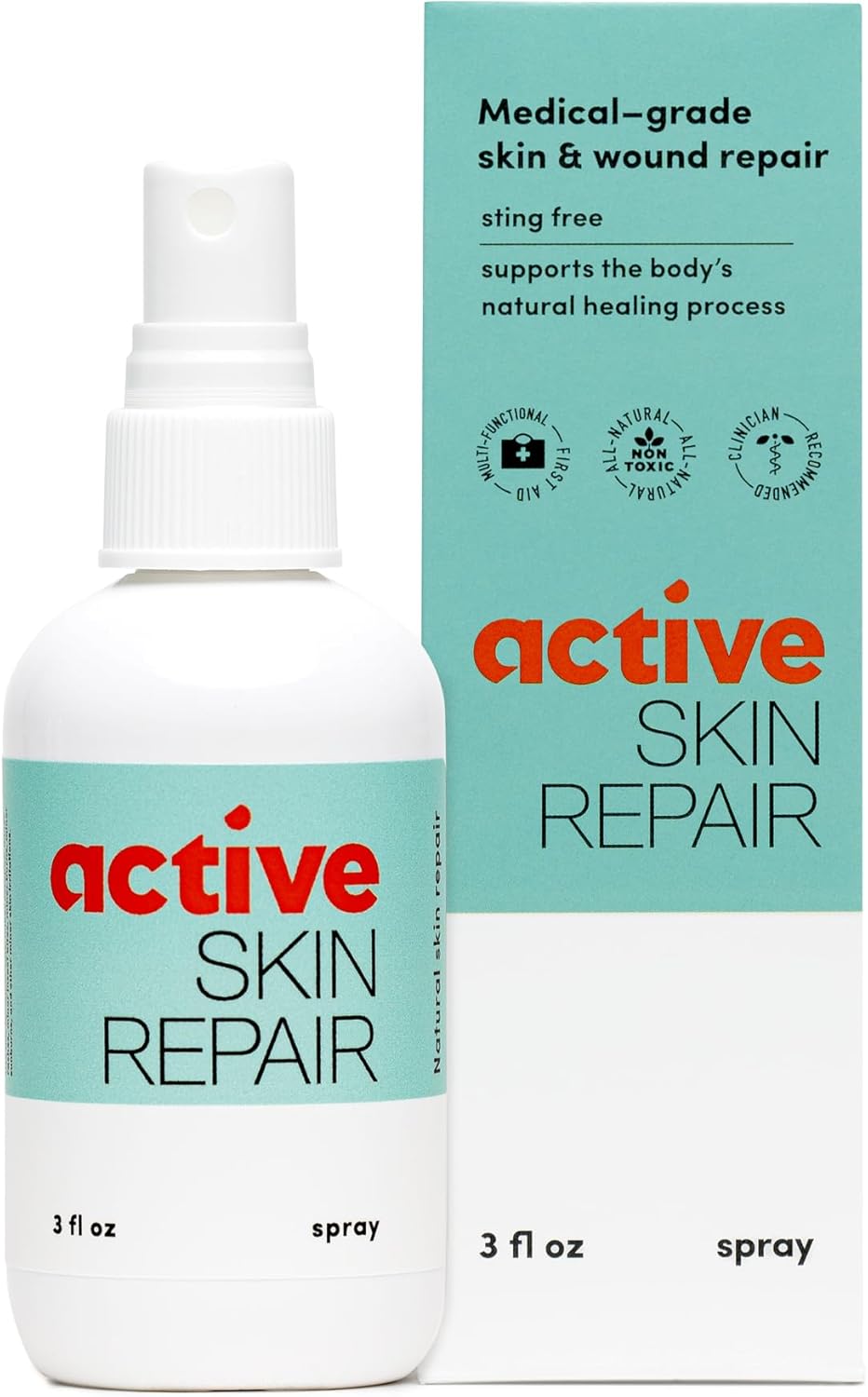 Active Skin Repair First Aid Healing Skin Spray 3 oz – Hypochlorous Acid