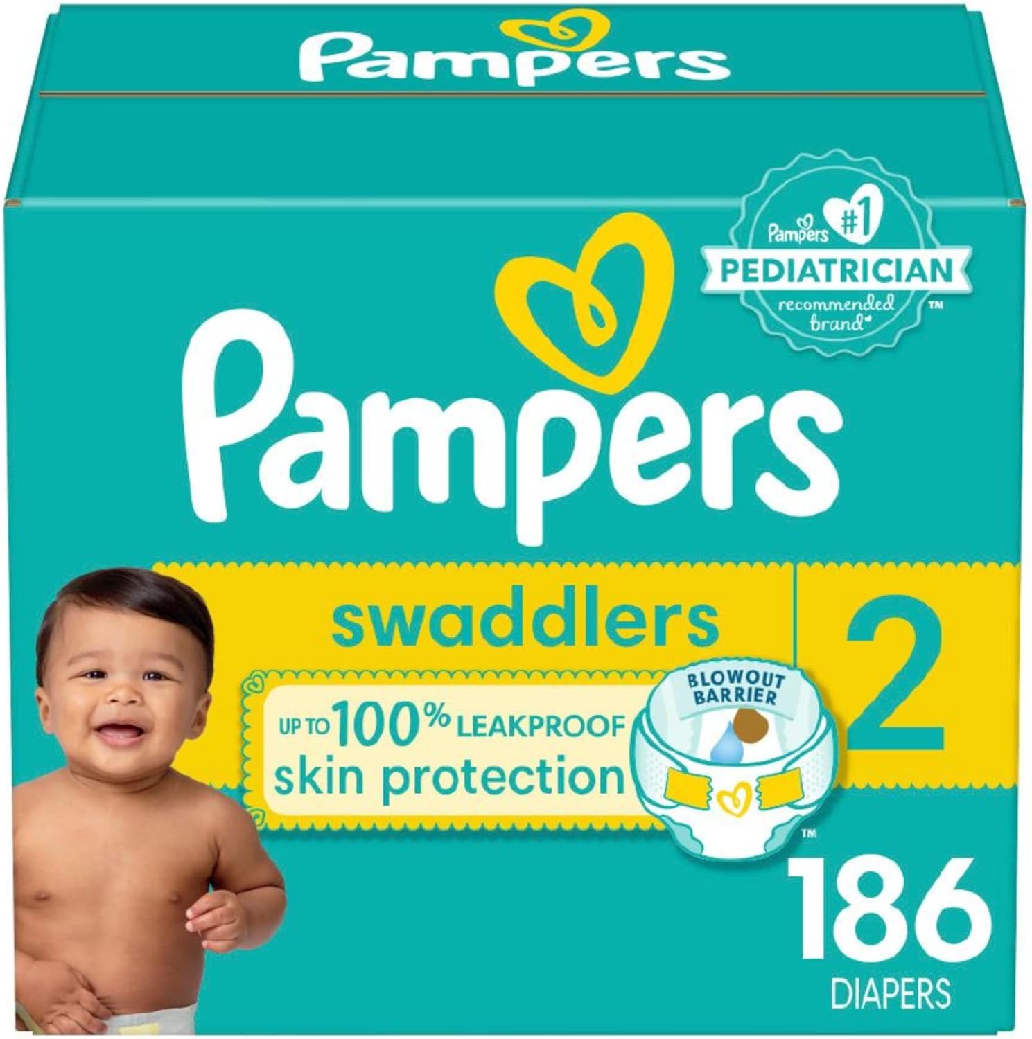 Pampers Swaddlers Diapers – Size 2