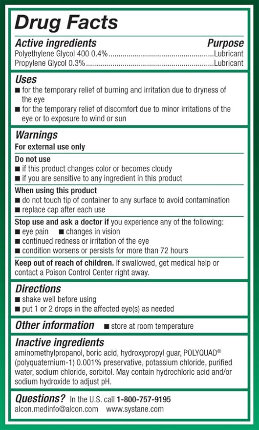 Systane Ultra Lubricant Eye Drops – Twin Pack 10 mL Each