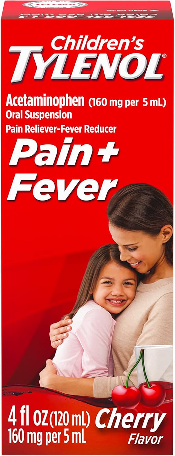 Children's Tylenol Liquid Pain & Fever Relief – Cherry, 4oz