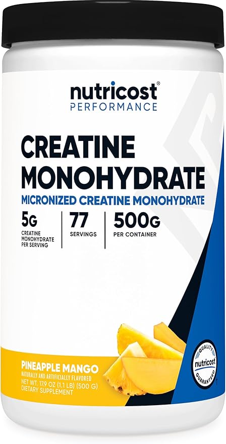 Nutricost Creatine Monohydrate – Micronized Powder, Flavored (500g)