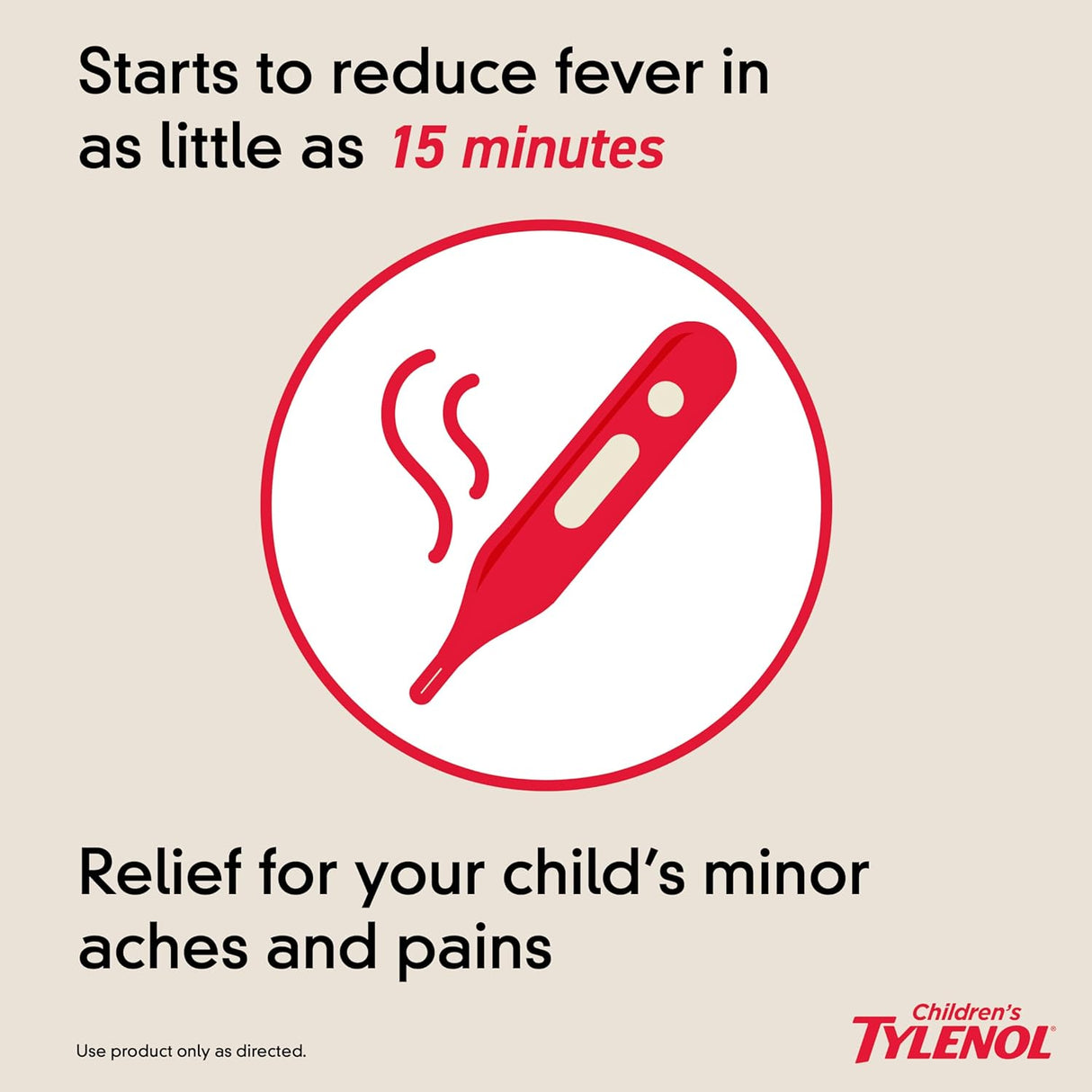 Children's Tylenol Liquid Pain & Fever Relief – Cherry, 4oz