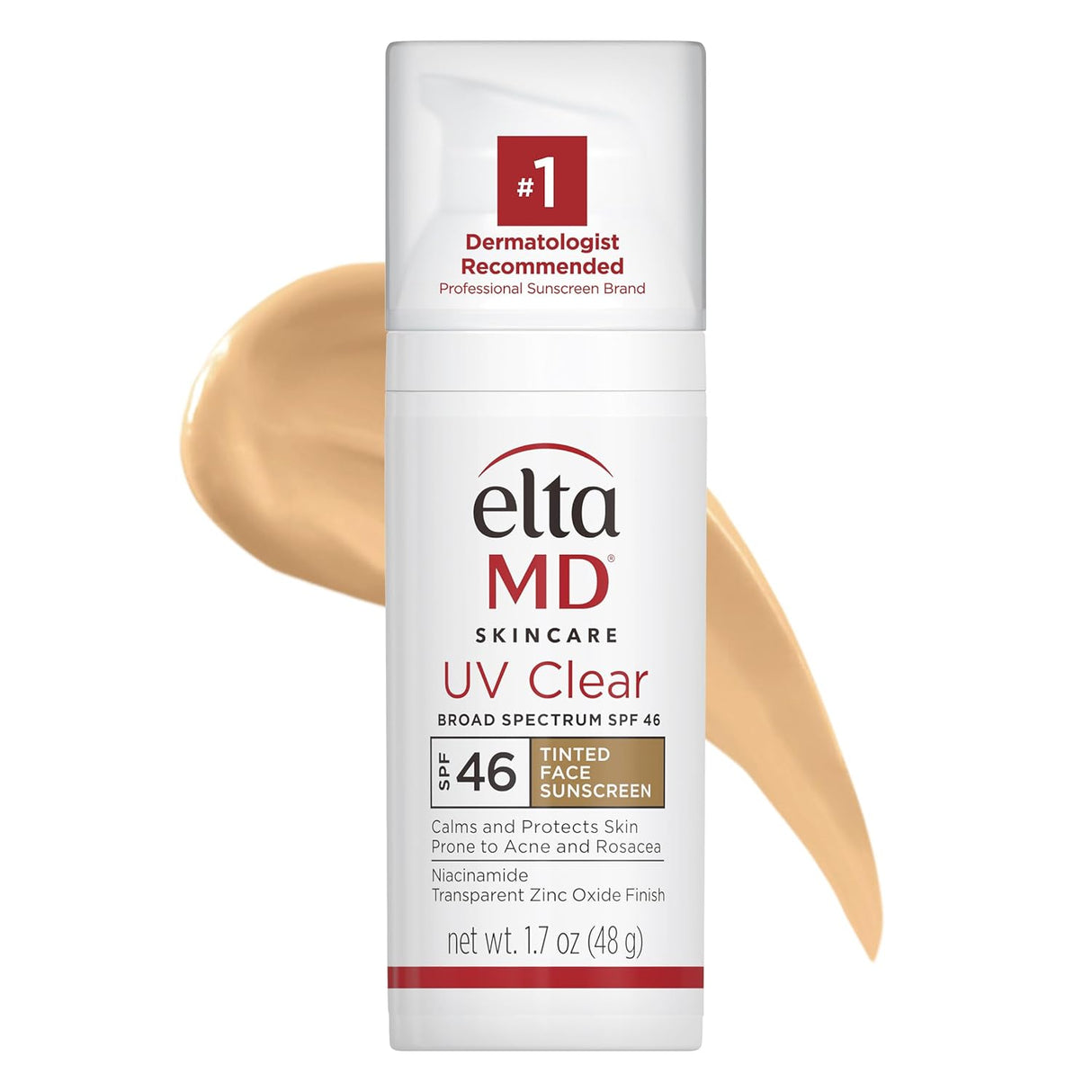EltaMD UV Clear Tinted Face Sunscreen SPF 46 – Broad-Spectrum, Oil-Free (Tinted)