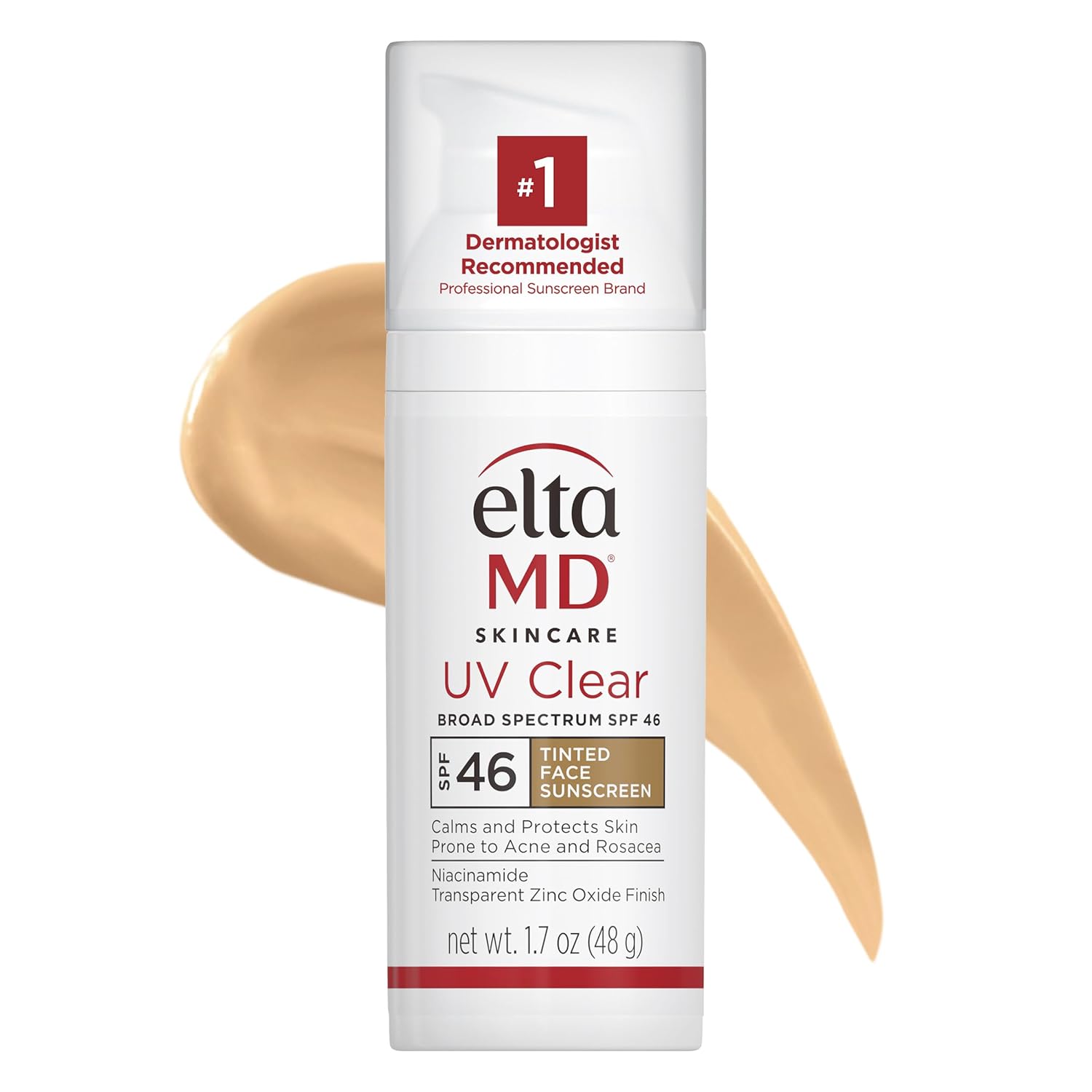 EltaMD UV Clear Tinted Face Sunscreen SPF 46 – Broad-Spectrum, Oil-Free (Tinted)