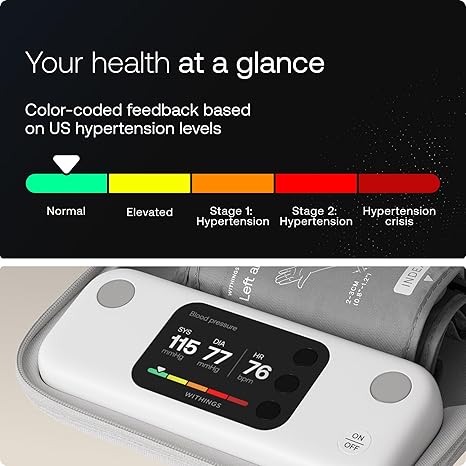 Withings BPM Vision – Smart Arm Blood Pressure Monitor (FDA-Cleared)
