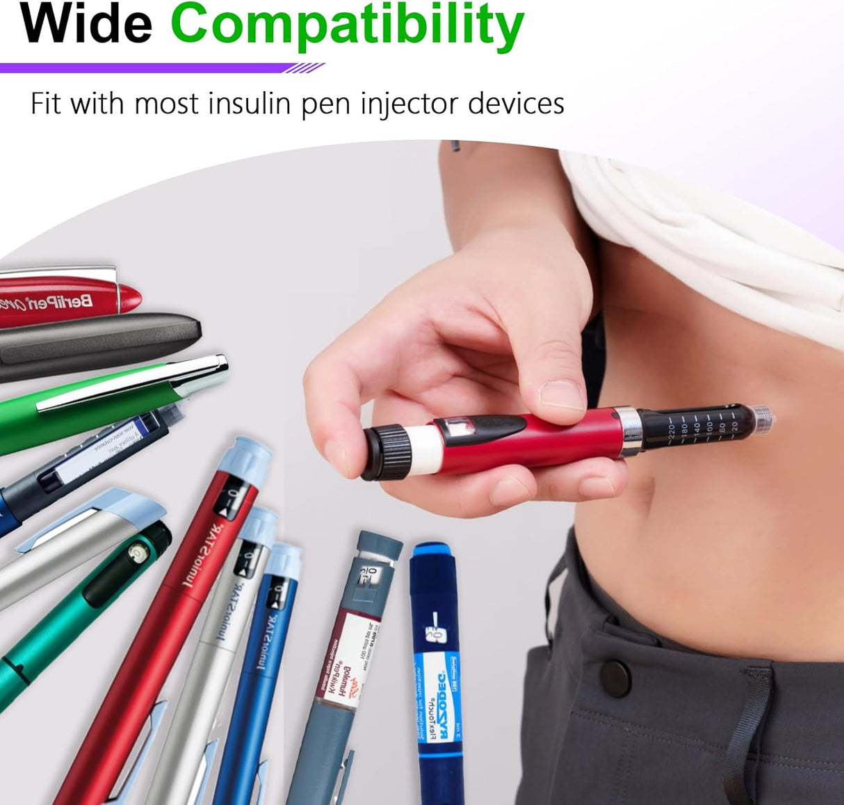 32G 4mm (1/4") Insulin Pen Needles (100 Count) – Universal Fit