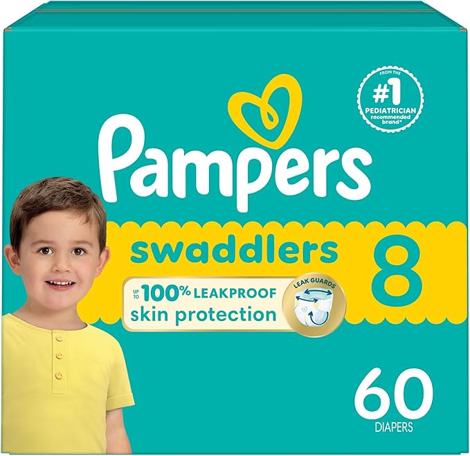 Pampers Swaddlers Diapers – Size 8