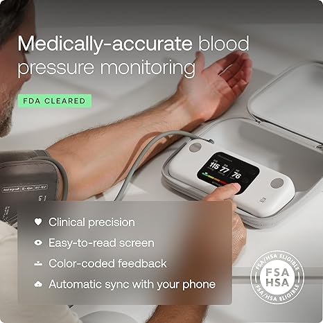 Withings BPM Vision – Smart Arm Blood Pressure Monitor (FDA-Cleared)