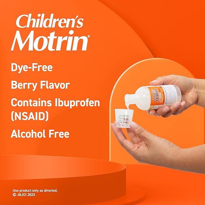 Children’s Motrin Oral Suspension – Dye-Free Berry, 8 fl oz