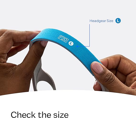 ResMed AirFit/AirTouch F20 Headgear – Large, Blue