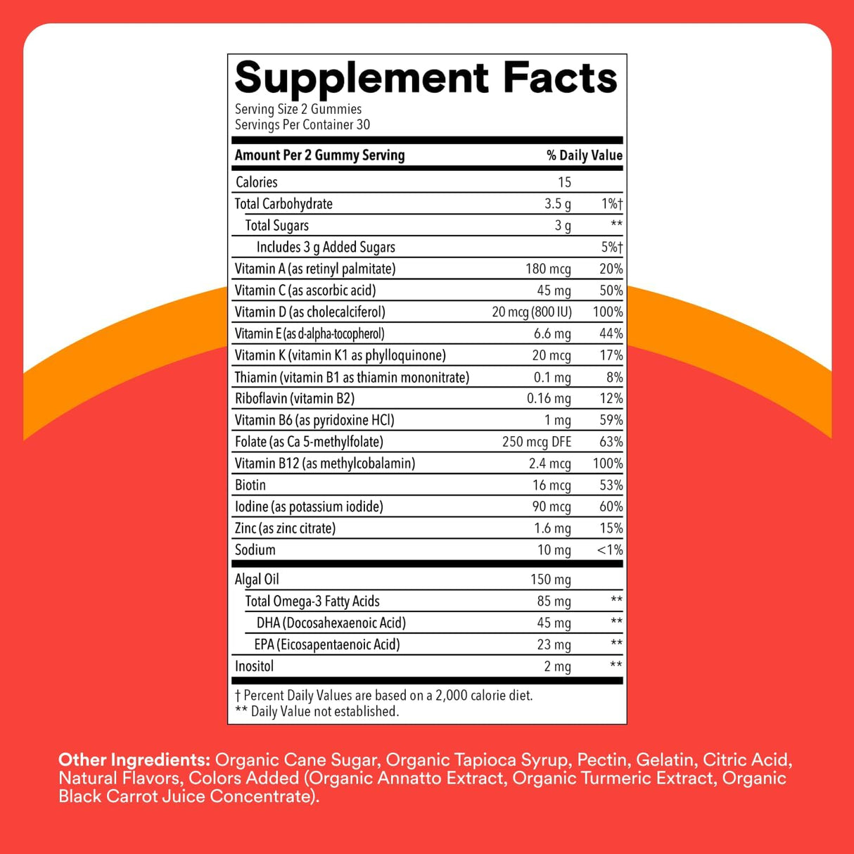 SmartyPants Kids Multivitamin + Omegas Gummies – 60 Count