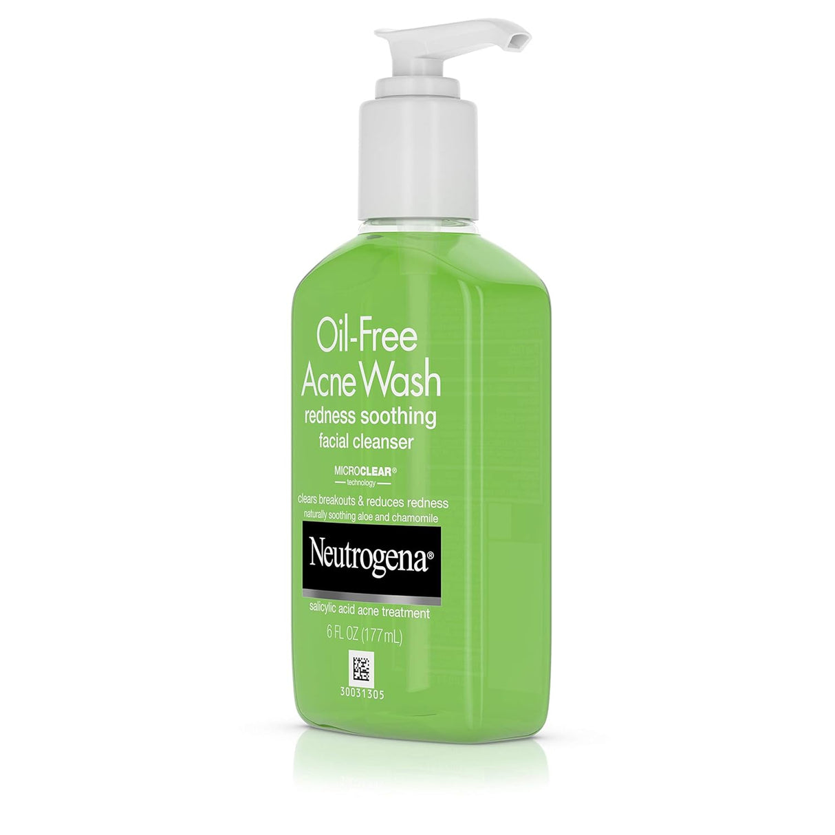 Neutrogena Oil-Free Acne & Redness Soothing Facial Cleanser with Salicylic Acid, 6 fl oz