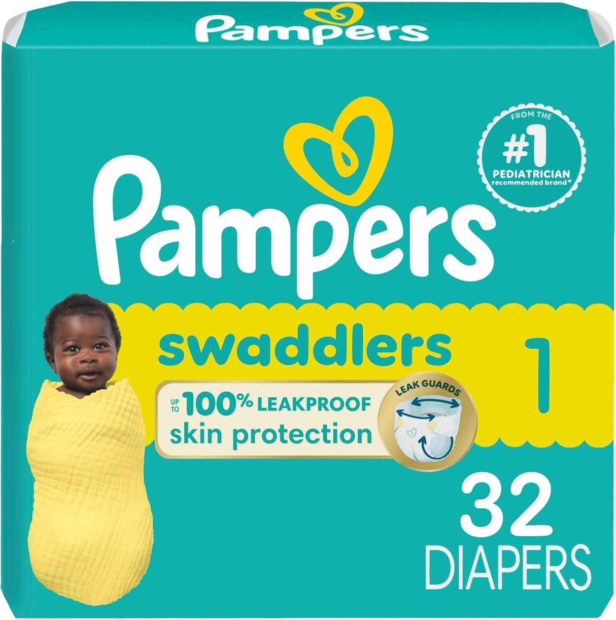 Pampers Swaddlers Diapers – Size 1